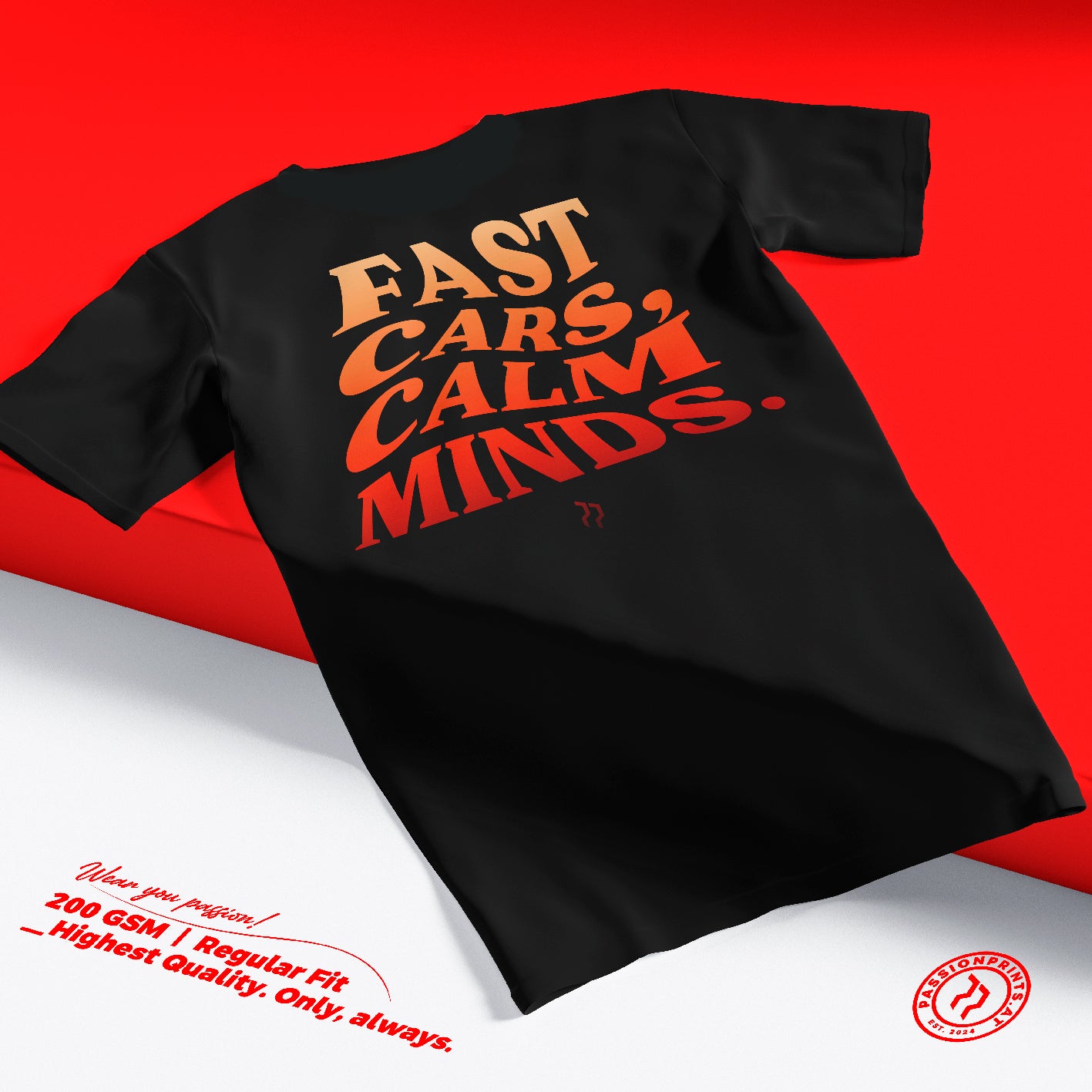Fast Cars, Calm Minds T-Shirt