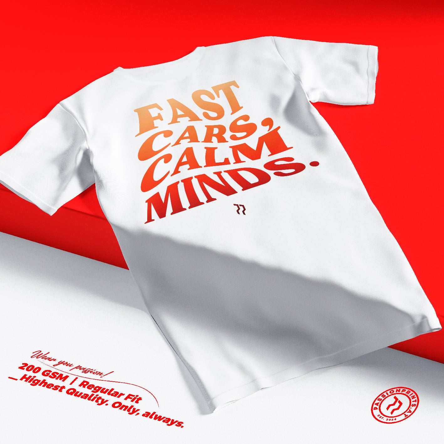 Fast Cars, Calm Minds T-Shirt